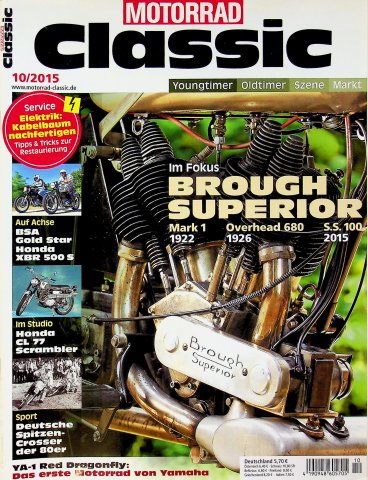 Deckblatt Motorrad Classic (10/2015)